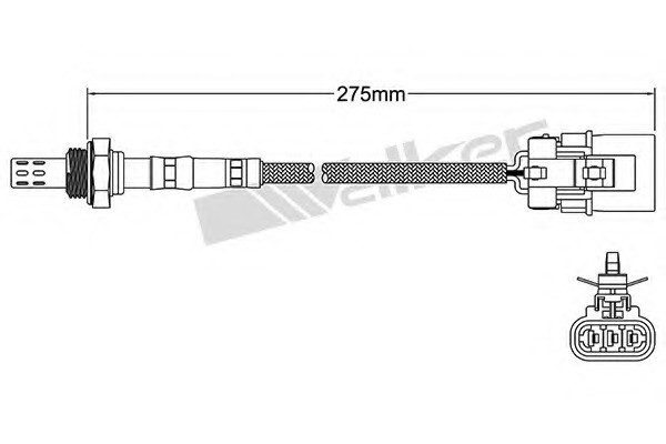 Sonda Lambda 250-23075 WALKER PRODUCTS - Control emisie gaze de esapament Sonda Lambda 250-23075 WALKER PRODUCTS - Control emisie gaze de esapament