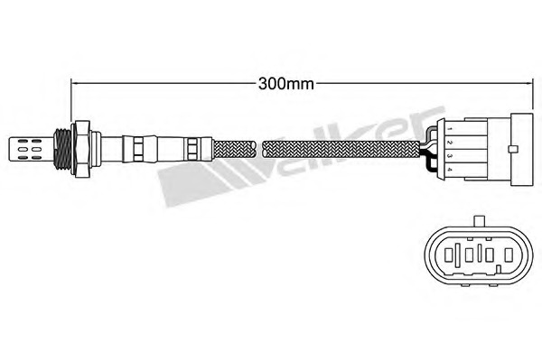 Sonda Lambda 250-24190 WALKER PRODUCTS - Control emisie gaze de esapament Sonda Lambda 250-24190 WALKER PRODUCTS - Control emisie gaze de esapament