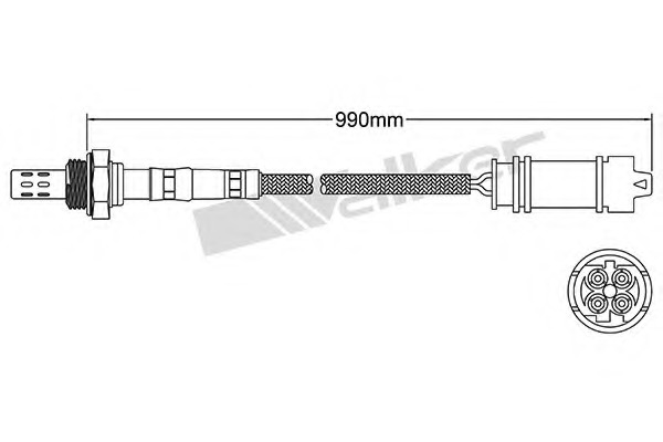 Sonda Lambda 250-24392 WALKER PRODUCTS - Control emisie gaze de esapament Sonda Lambda 250-24392 WALKER PRODUCTS - Control emisie gaze de esapament