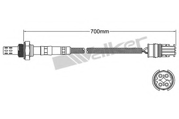 Sonda Lambda 250-24411 WALKER PRODUCTS - Control emisie gaze de esapament Sonda Lambda 250-24411 WALKER PRODUCTS - Control emisie gaze de esapament