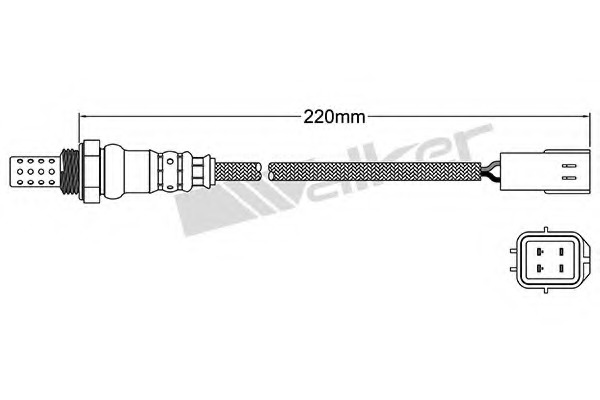 Sonda Lambda 250-24438 WALKER PRODUCTS - Control emisie gaze de esapament Sonda Lambda 250-24438 WALKER PRODUCTS - Control emisie gaze de esapament