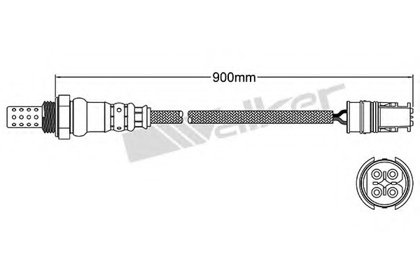 Sonda Lambda 250-24468 WALKER PRODUCTS - Control emisie gaze de esapament Sonda Lambda 250-24468 WALKER PRODUCTS - Control emisie gaze de esapament