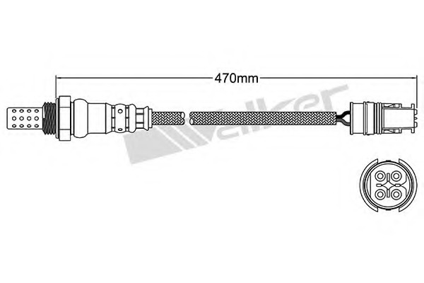 Sonda Lambda 250-24469 WALKER PRODUCTS - Control emisie gaze de esapament Sonda Lambda 250-24469 WALKER PRODUCTS - Control emisie gaze de esapament