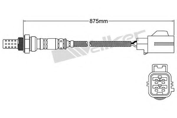 Sonda Lambda 250-24482 WALKER PRODUCTS - Senzor / sonda