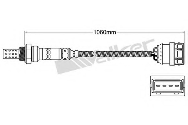 Sonda Lambda 250-24526 WALKER PRODUCTS - Senzor / sonda
