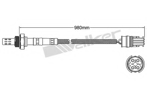 Sonda Lambda 250-24589 WALKER PRODUCTS - Control emisie gaze de esapament Sonda Lambda 250-24589 WALKER PRODUCTS - Control emisie gaze de esapament