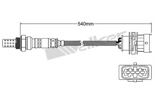 Sonda Lambda 250-24590 WALKER PRODUCTS - Control emisie gaze de esapament Sonda Lambda 250-24590 WALKER PRODUCTS - Control emisie gaze de esapament