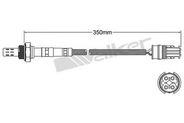 Sonda Lambda 250-24611 WALKER PRODUCTS - Control emisie gaze de esapament Sonda Lambda 250-24611 WALKER PRODUCTS - Control emisie gaze de esapament