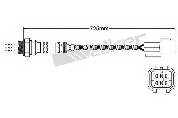 Sonda Lambda 250-24631 WALKER PRODUCTS - Senzor / sonda