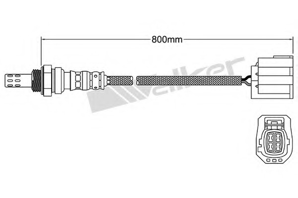 Sonda Lambda 250-24661 WALKER PRODUCTS - Control emisie gaze de esapament Sonda Lambda 250-24661 WALKER PRODUCTS - Control emisie gaze de esapament