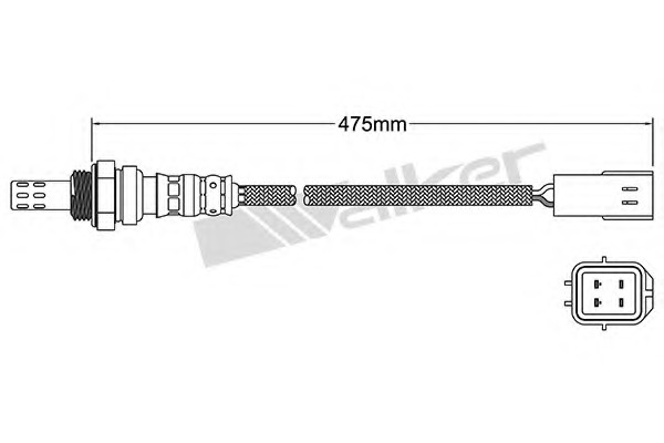 Sonda Lambda 250-24741 WALKER PRODUCTS - Control emisie gaze de esapament Sonda Lambda 250-24741 WALKER PRODUCTS - Control emisie gaze de esapament