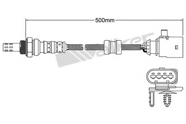Sonda Lambda 250-24797 WALKER PRODUCTS - Senzor / sonda Sonda Lambda 250-24797 WALKER PRODUCTS - Senzor / sonda