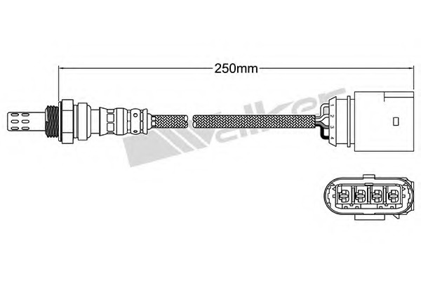 Sonda Lambda 250-24966 WALKER PRODUCTS - Control emisie gaze de esapament Sonda Lambda 250-24966 WALKER PRODUCTS - Control emisie gaze de esapament