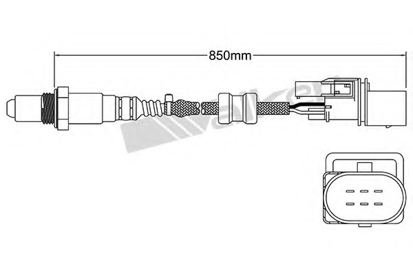 Sonda Lambda 250-25007 WALKER PRODUCTS - Control emisie gaze de esapament Sonda Lambda 250-25007 WALKER PRODUCTS - Control emisie gaze de esapament