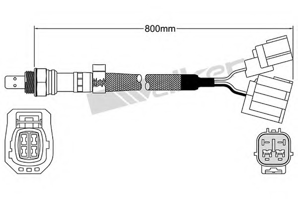 Sonda Lambda 250-25067 WALKER PRODUCTS - Control emisie gaze de esapament Sonda Lambda 250-25067 WALKER PRODUCTS - Control emisie gaze de esapament